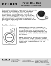 Belkin F4U006 Quick Installation Guide