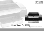 Epson Stylus Pro 4880 Portrait Edition Quick Reference Guide