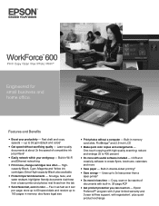 Epson WorkForce 600 Product Brochure