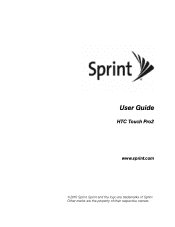 HTC Touch Pro2 Sprint User Manual