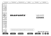 Marantz CD5005 Owner's Manual in Spanish
