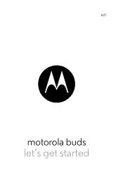 Motorola BUDS Buds - Getting Started Guide