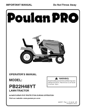 Poulan PB22H48YT User Manual