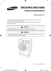 Samsung WF433BTGJWR/A1 Trouble Shooting Guide User Manual Ver.1.0 (English, French, Spanish)