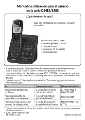 Uniden D1481 Spanish Owner Manual