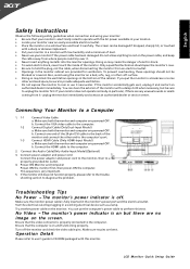 Acer H274HL Quick Start Guide