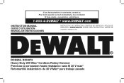 Dewalt DCH273B Instruction Manual