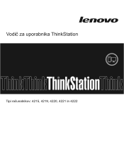 Lenovo ThinkStation E20 (Slovenian) User Guide