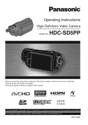 Panasonic HDC SD5 Hd Sd Camcorder - Multi Language