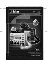 Uniden UM525BK English Owners Manual