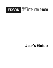 Epson R1800 User's Guide