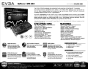 EVGA GeForce GTS 450 PDF Spec Sheet
