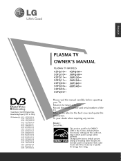 LG 42PQ3000 User Manual