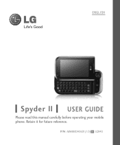LG LG840 Owner's Manual