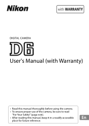 Nikon D6 Users Manual