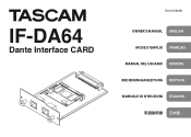 TASCAM DA-6400 IF-DA64 Owners Manual