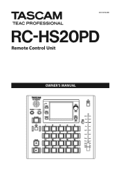 TEAC RC-HS20PD RC-HS20PD owners manual