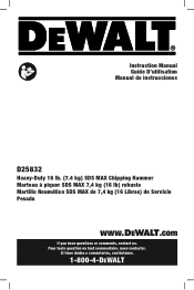 Dewalt D25832K Instruction Manual