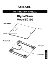 Omron SC-100 Instruction Manual