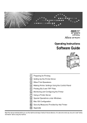 Ricoh Aficio SP W2470 Software Guide