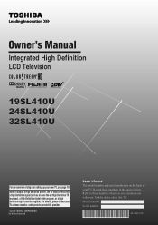 Toshiba 32SL410U User Manual