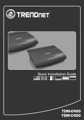 TRENDnet TDM-E400 Quick Installation Guide