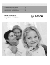 Bosch HCB50651UC Installation Instructions