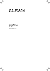 Gigabyte GA-E350N Manual