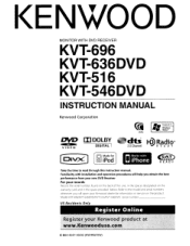 Kenwood KVT-696 Instruction Manual