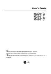 LG M3201C Owner's Manual (English)