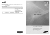 Samsung LN40D630M3FXZA User Manual (user Manual) (ver.1.0) (English)