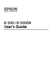 Epson C11CA03151 User's Guide