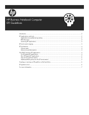 HP 6530b HP Business Notebook Computer EFI Guidelines - White paper