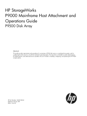 HP XP P9500 HP StorageWorks P9000 Mainframe Host Attachment and Operations Guide: P9500 Disk Array (AV400-96332, January 2011)