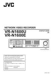 JVC VR-N1600UA-150 Setup Guide