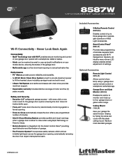 LiftMaster 8587W 8587W Sell Sheet Manual