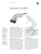 Motorola LS1203-1AZU0100ZR Brochure