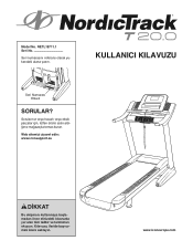 NordicTrack T20.0 Treadmill Turkish Manual