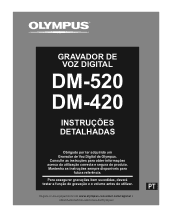 Olympus DM 520 DM-420 Instruções Detalhadas (Português)