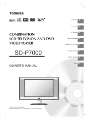 Toshiba SD-P7000 User Manual