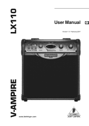Behringer V-AMPIRE LX110-GY Manual