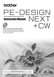 Brother International PR650e PE-DESIGN NEXT CW Instruction Manual PRCW1