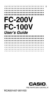 Casio FC-200V-S-IH User Guide