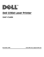 Dell 2230d Dell 2230d Laser Printer User's Guide