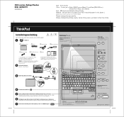 Lenovo ThinkPad X32 (Norwegian) Setup guide for the ThinkPad X32