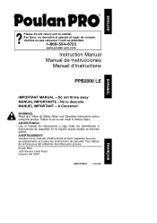Poulan PPB2000 User Manual