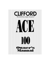 Clifford ACE 100 Owners Guide