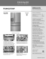 Frigidaire FG4H2272UF Product Specifications Sheet