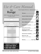 Frigidaire FGF328GS Complete Owner's Guide (English)