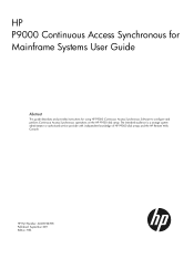 HP XP P9500 HP P9000 Continuous Access Synchronous for Mainframe Systems User Guide (AV400-96398, October 2011)